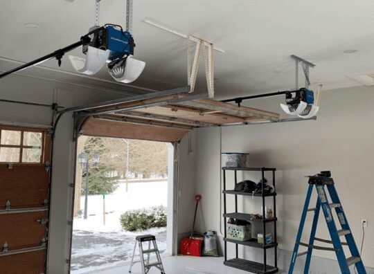 Professional technician performing garage door opener repair in Holmes Beach, ensuring smooth and efficient operation for residential and commercial properties.