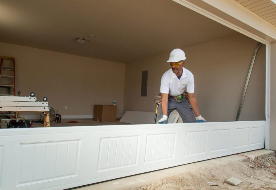 Create alt text for an image to optimize the SEO of the website, Garage Door Repair Holmes Beach Repair keyword: garage door repair